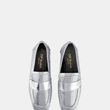 DOF Studios Emilia Loafer - Silver Leather