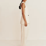 Esse Studios Portia Double Vest - Crema