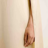 Olie Cape Dress | Oyster