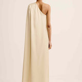 Olie Cape Dress | Oyster