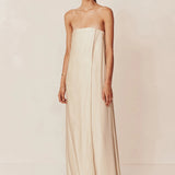 Esse Studios Oude Wrap Maxi Dress - Oyster