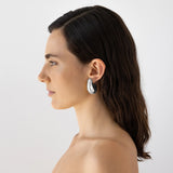 Nina Gordon Volume Hoop Large - Silver