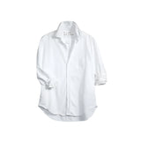 Frank and Eileen Eileen Relaxed Shirt in White Tattered Denim