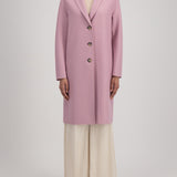 Harris Wharf Overcoat in Dusty Rose