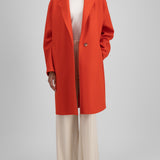 Harris Wharf Oversized Coat in Red