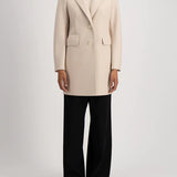 Harris Wharf Short Coat With Light Pressed Wool - Cream