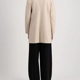 Harris Wharf Short Coat With Light Pressed Wool - Cream