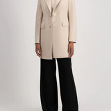 Harris Wharf Short Coat With Light Pressed Wool - Cream