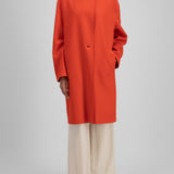 Harris Wharf Oversized Coat in Red