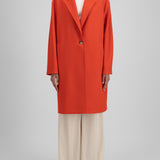 Harris Wharf Oversized Coat in Red