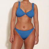 Hunza G Juno Bikini in Metallic Denim