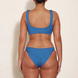 Hunza G Juno Bikini in Metallic Denim