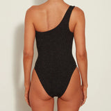 Hunza G Nancy Lurex Swim in Black/Gold