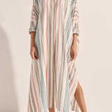 Ilio Nema Pollux Byron Stripe Maxi Caftan Dress