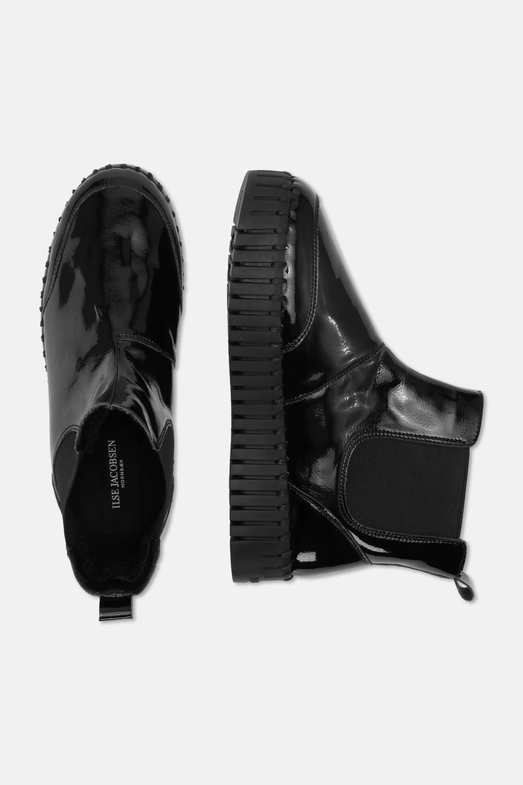Ilse Jacobsen Tulip Ankle Boot - Gloss Black