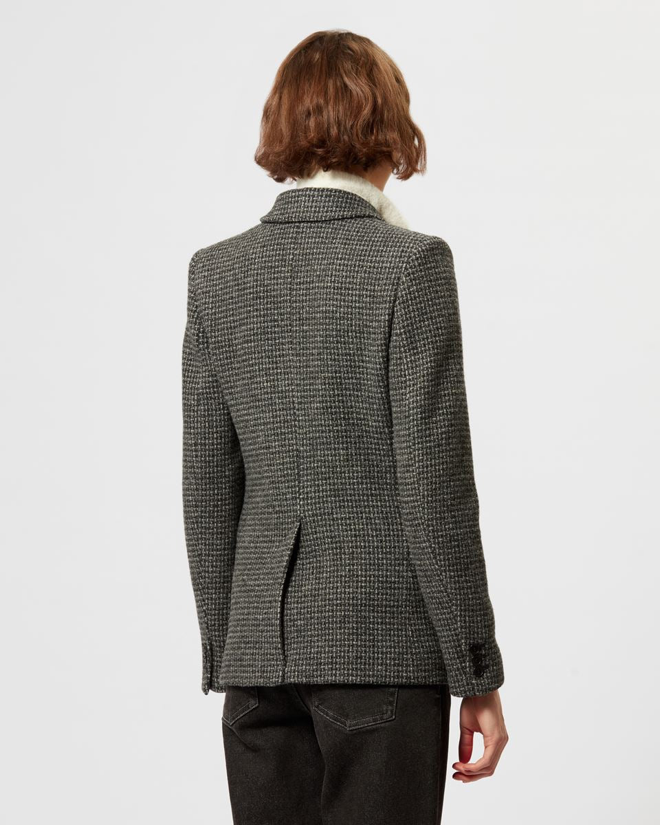 Isabel Marant Kerstin Wool Jacket - Grey 