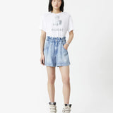 Zewel Tee | White and Silver