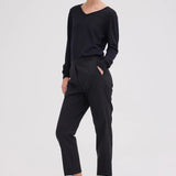 Jac + Jack Gio Merino Wool Pant in Black