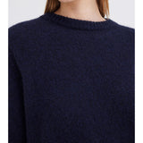 Jac + Jack Sia Alpaca Wool Sweater - Navy
