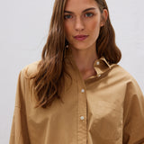 LMND Chiara Long Sleeve Shirt Classic in Toffee
