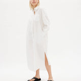 LMND Chiara Shirt Dress Maxi - White