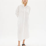 LMND Chiara Shirt Dress Maxi - White