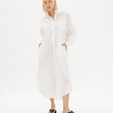 LMND Chiara Shirt Dress Maxi - White