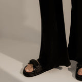 La Tribe Isla Braided Sandal - Black