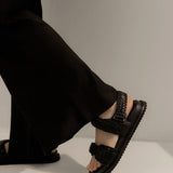 La Tribe Isla Braided Sandal - Black