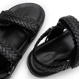 La Tribe Isla Braided Sandal - Black