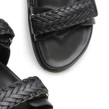 La Tribe Isla Braided Sandal - Black
