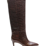 La Tribe Sloane Knee High Boot - Chocolate Croc