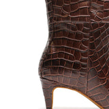 La Tribe Sloane Knee High Boot - Chocolate Croc