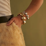 Lili Claspe Bubble Heart Bracelet - Gold