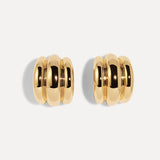 Lili Claspe Elsa Shield Earrings - Gold