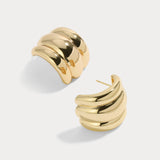 Lili Claspe Elsa Shield Earrings - Gold
