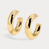 Lili Claspe Medium Sloane Hoops - Gold