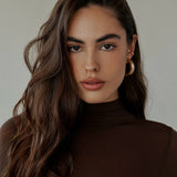 Lili Claspe Medium Sloane Hoops - Gold