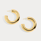 Lili Claspe Medium Sloane Hoops - Gold