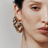 Lili Claspe Medium Sloane Hoops - Gold