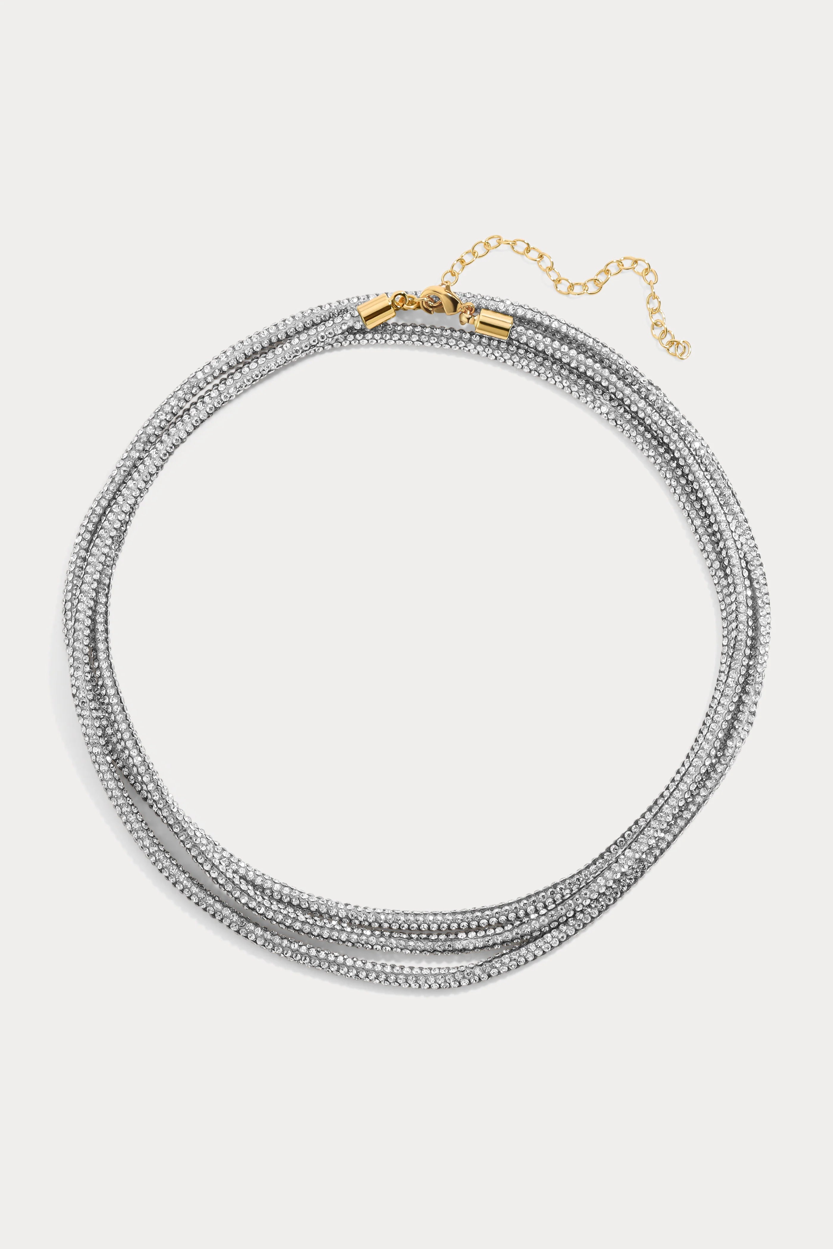 Lili Claspe Raya Triple Wrap Necklace - Silver