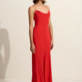 Matteau Cowl Slip Dress - Rosso
