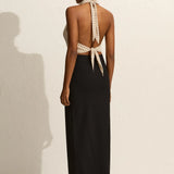 Matteau Crepe Column Skirt - Black