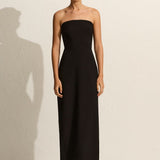Matteau Crepe Strapless Dress - Black