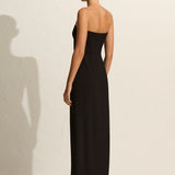 Matteau Crepe Strapless Dress - Black
