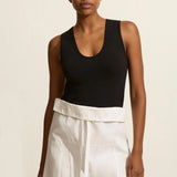 Matteau Deep U Tank in Black