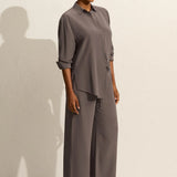 Drawstring Trouser in Slate