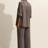 Drawstring Trouser in Slate