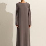 Matteau Long Sleeve Column Dress in Slate