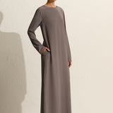 Matteau Long Sleeve Column Dress in Slate